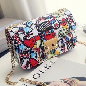 Graffiti crossbody bag